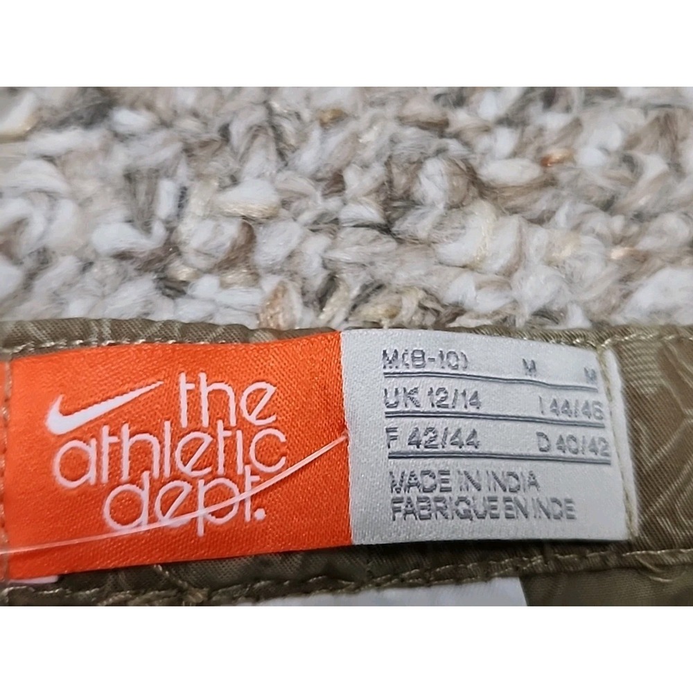 Nike The Athletic Dept. Women's Cotton Capri's Medium Beige Pockets Deadstock - Picture 2 of 14